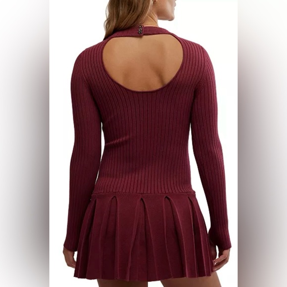 Free People
Women's Emmy Ribbed Knit Pleated A-Line Mini Dress Sz L NWT - Picture 2 of 10